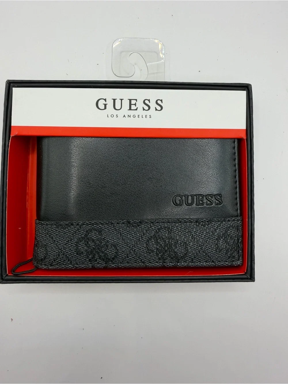 Guess Men's Leather Credit Card ID Wallet Bifold NWT